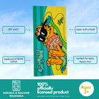 Franco Collectibles Garfield Super Soft Cotton Bath/Pool/Beach Towel, 60 In X 30 In, (100% Officially Licensed Product)