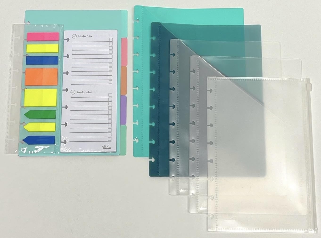 Talia Discbound Notebook Refills (Accessory Kit (Pastel Dividers), Junior (5.5In X 8.5In))