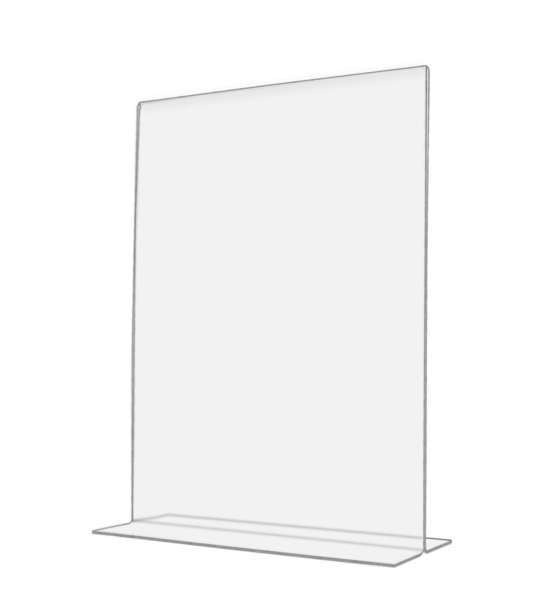 Marketing Holders Sign Holder For 8.5' X 11' Literature Double Sided Stand Up Frame Bottom Load Clear Acrylic Graphic Image Di