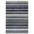 Rizzy Home Alora Decor Bermuda 8'6"X11'6" Stripe Gray/Charcoal/Ivory Hand-Tufted Area Rug