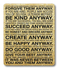 Smooffly Gaming Mouse Pad Custom,Mother Teresa Anyway Quote Mouse Pad 9.5 X 7.9 Inch (240Mmx200Mmx3Mm)