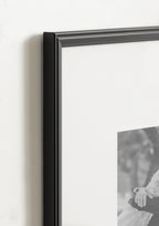Kate And Laurel Adlynn Rectangle Picture Frame Set Of 3, 11 X 14 Matted To 5 X 7, Black, Modern Three-Piece Frame Set For Galler