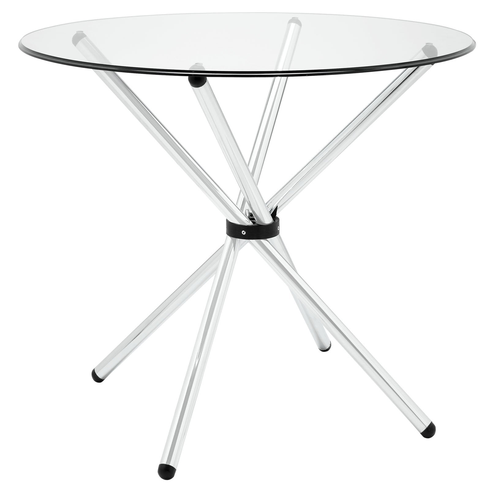 East End Imports Eei-1074-Clr Baton Dining Table44; Clear