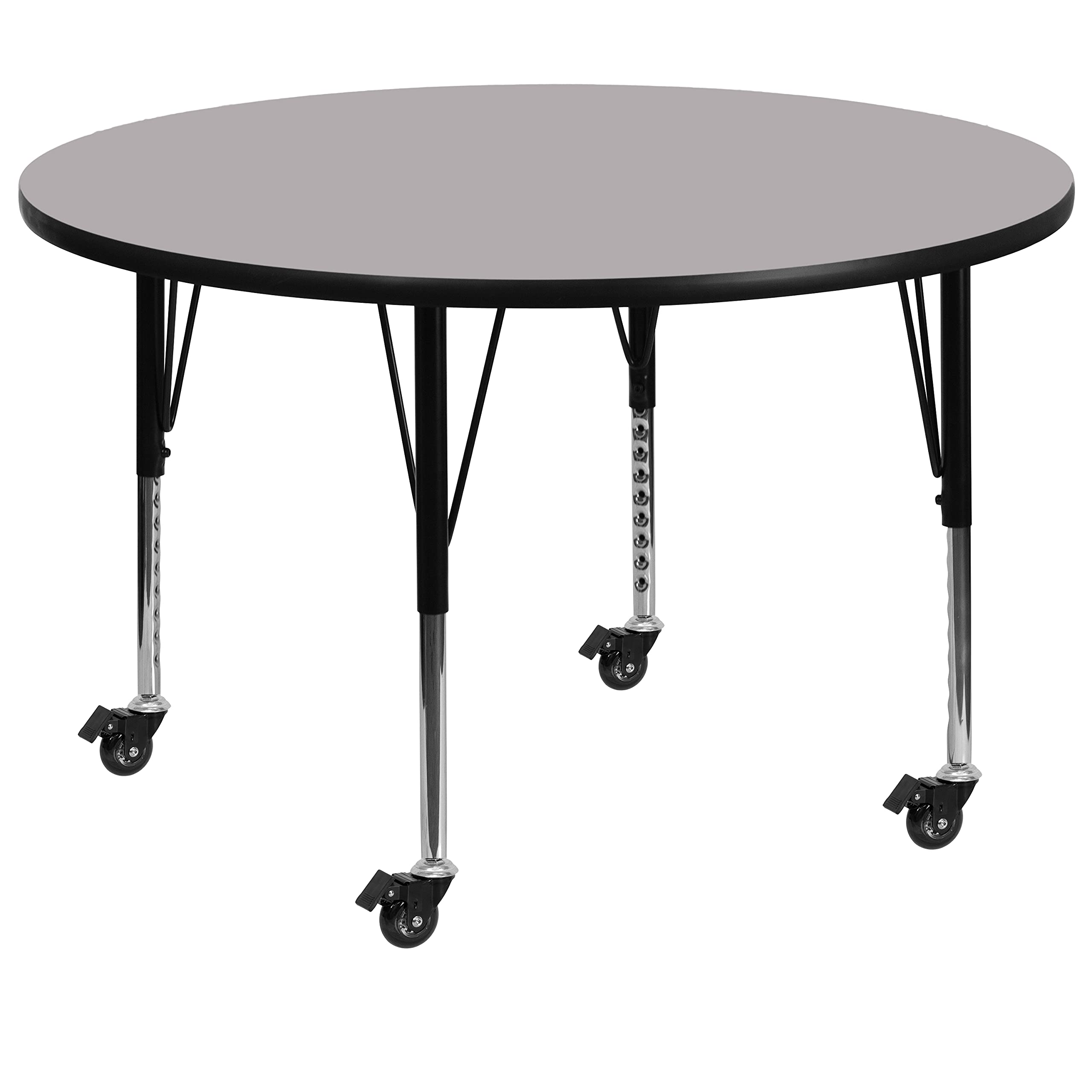 Flash Furniture 48 Rnd Grey Activity Table, Gray