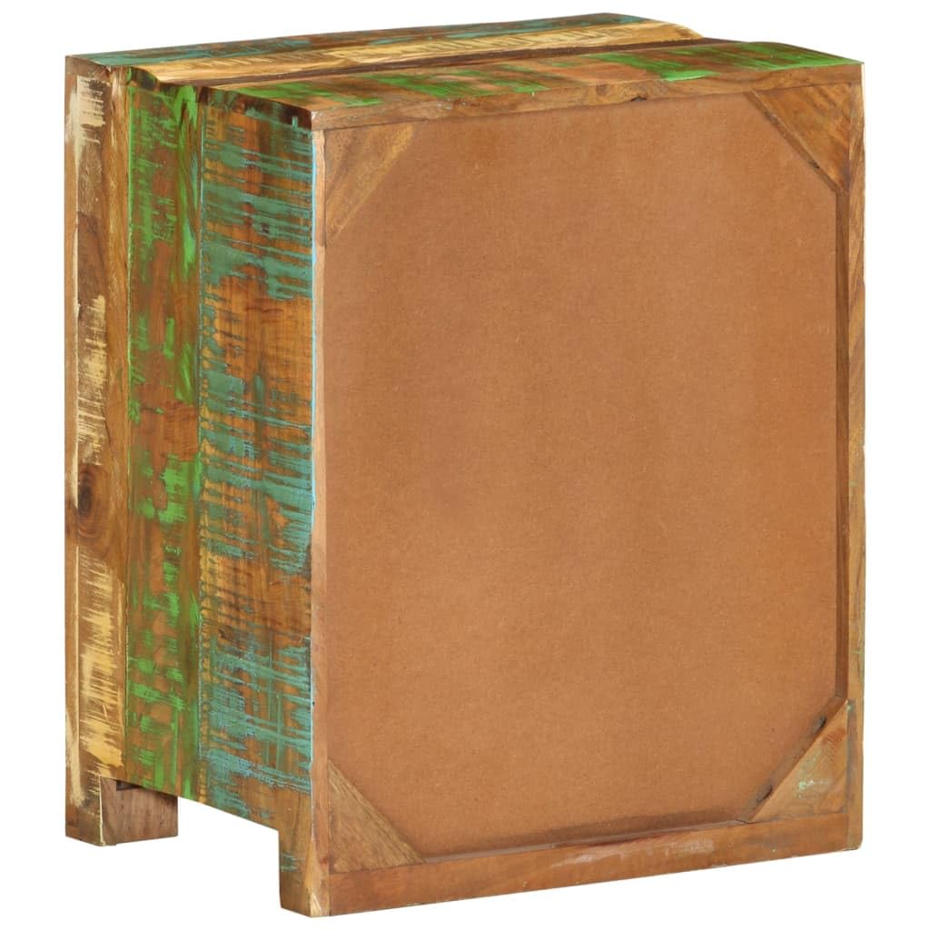 Bedside Cabinet 15.7&quot;x11.8&quot;x19.7&quot; Solid Reclaimed Wood