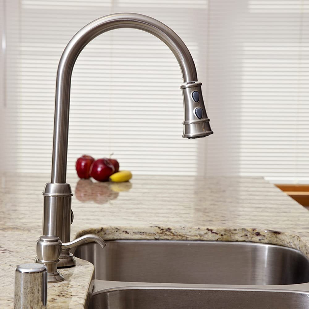 Design House 522250 Soap Dispenser For Kitchen And Bath Faucets, Holds 17 Fluid Ounces, Satin Nickel