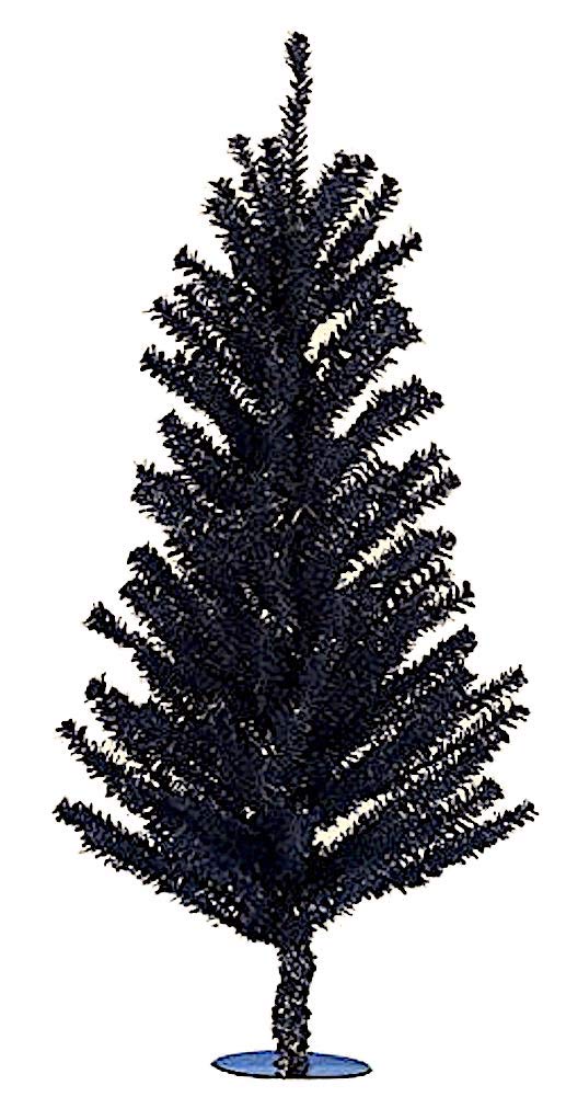18-Inch Unlit Black Tree