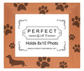 Gifts For All By Rachel Olevia Sentimental Photo Frame Dachshund Paw Prints Wood Engraved 8x10 Landscape Picture Frame