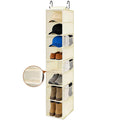 VERONLY Hanging Shoe Organizer for Closet with 8 Shelves,Mesh PocketsWider Hanging Shelves for Shoes,Clothes,Hats with Sturdy B