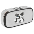 Husky Dog Big Capacity Pencil Pen Case Cute Dog Large Pencil Pouch With Zipper Compartments Pencil Bag For Boys Girls Adults Stu