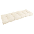 Blazing Needles Twill Tufted Bench Cushion, 51 x 19, Natural
