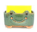 Ceramic Frog Sponge Holder Soap Dish for Bathroom & Kitchen Sink, Ideal for Bar Soap, Scrub Sponges, Small Kitchen Accessories F