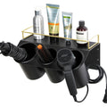 J JACKCUBE DESIGN Hair Dryer Holder Wall Mount Bathroom Vanity Hair Styling Care Tool Accessories 3 Cups Storage Organizer Caddy