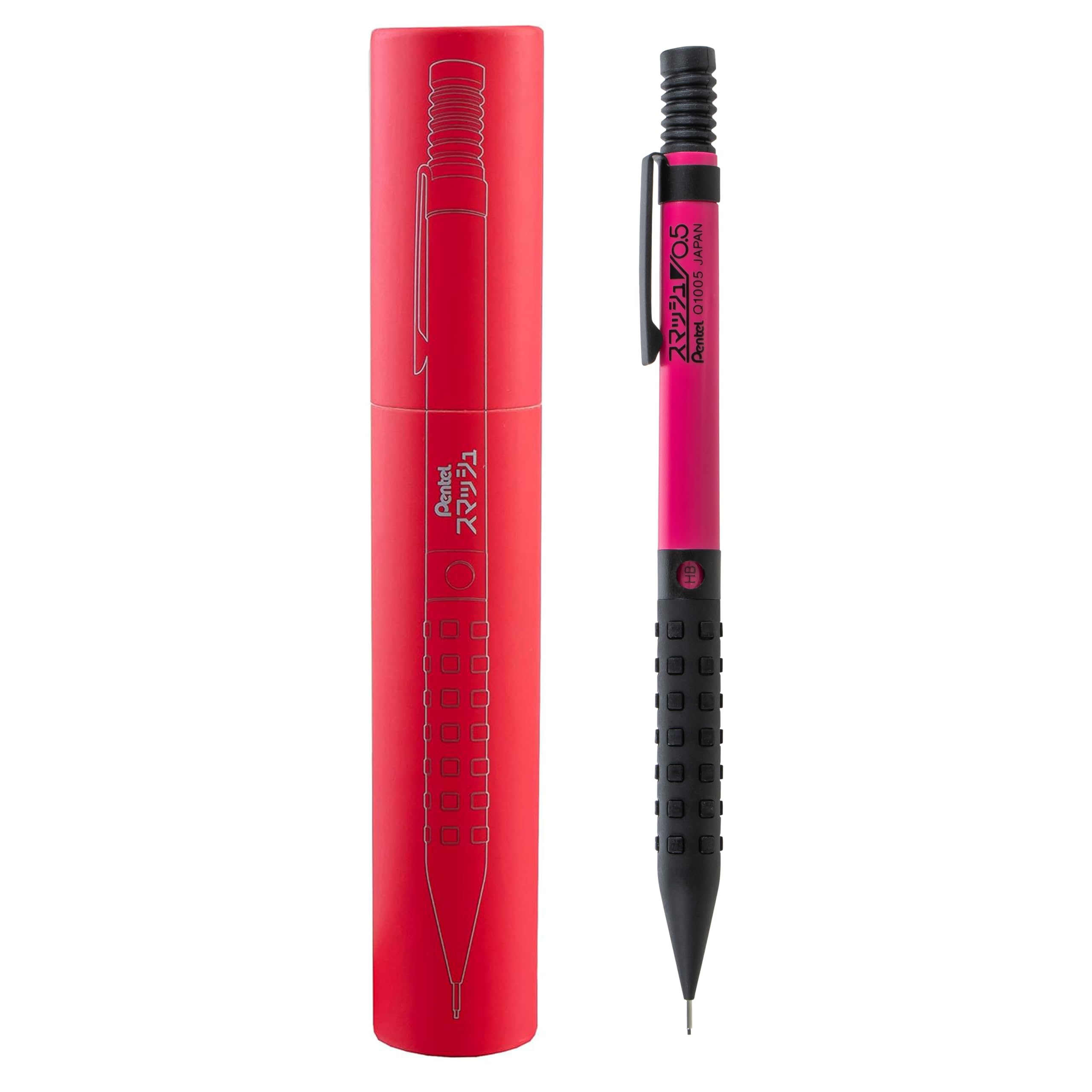Pentel Smash Drafting Mechanical Pencil (0.5Mm) - Special Edition Pink And Black W/Tube