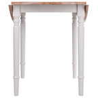 Ergode Wood Sorella Round Drop Leaf Table - Classic Farmhouse Style - Adjustable Size - Solid Wood - Easy Assembly