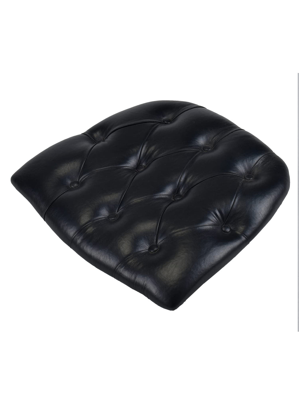Commercial Seating Products Black Tufted Vinyl Cushions Chairs, 6-Pack