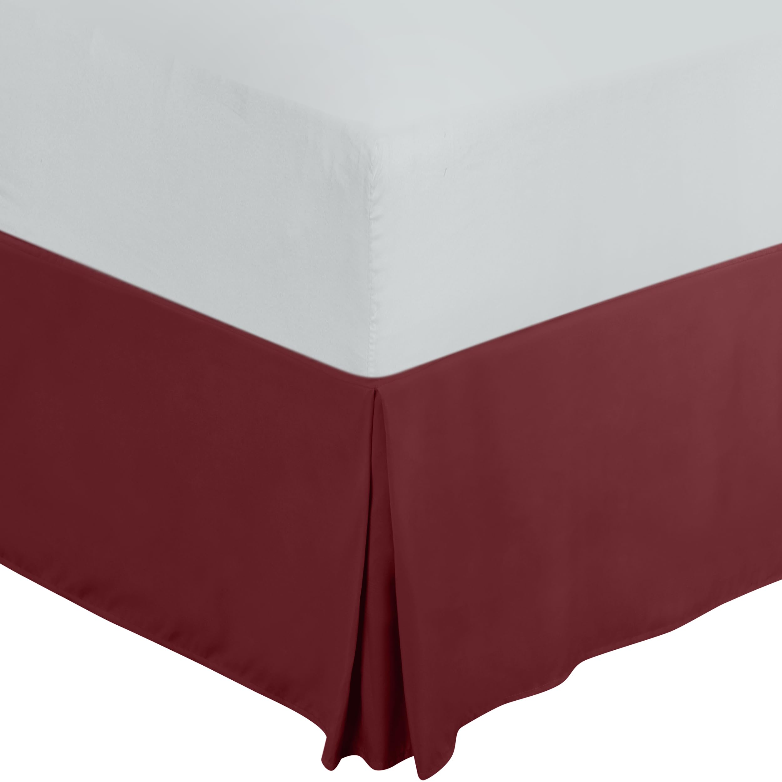 Utopia Bedding Full Bed Skirt - Soft Quadruple Pleated Ruffle - Easy Fit With 16 Inch Tailored Drop - Hotel Quality, Shrinkage A