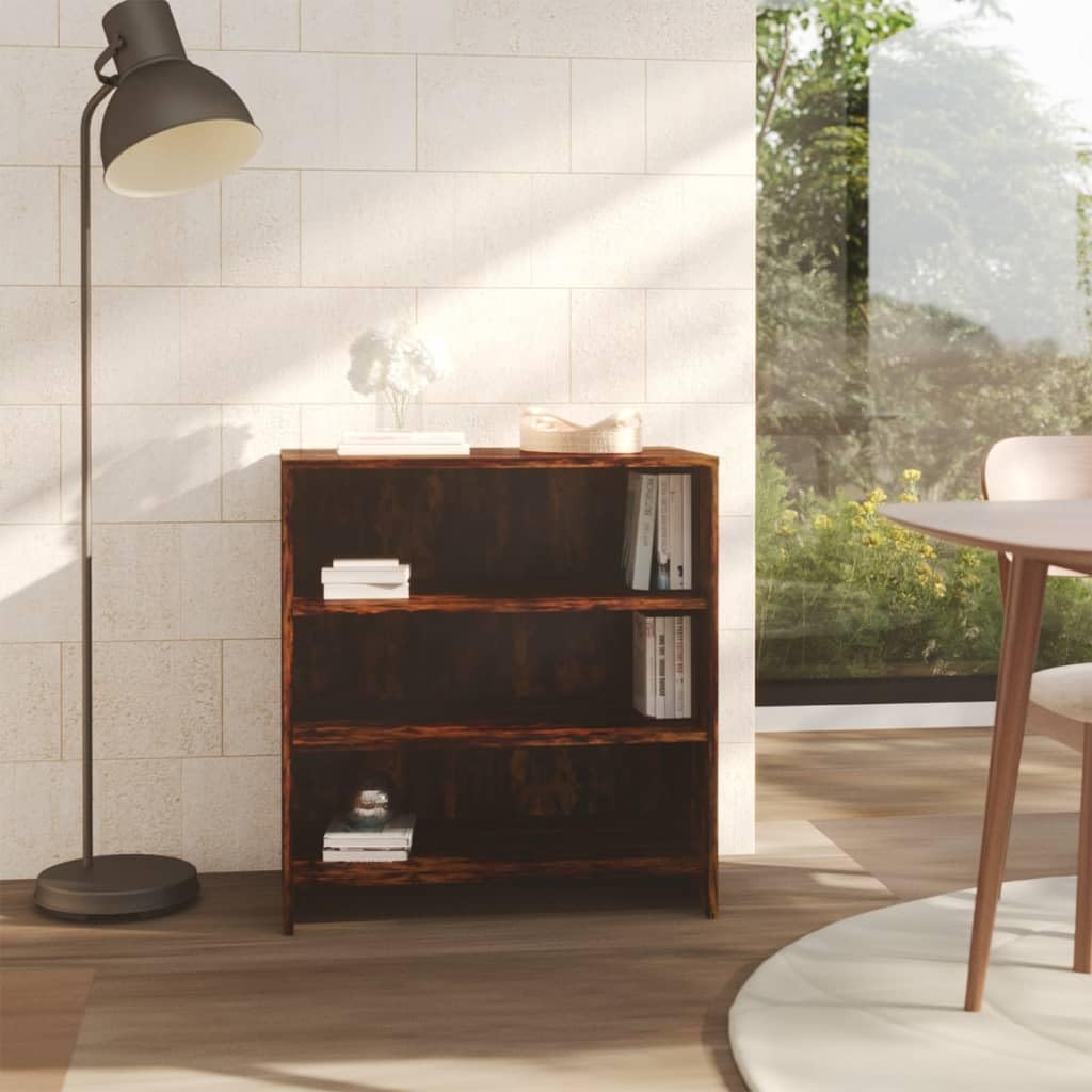 Sideboard Smoked Oak 27.6&quot;x15.9&quot;x29.5&quot; Engineered Wood