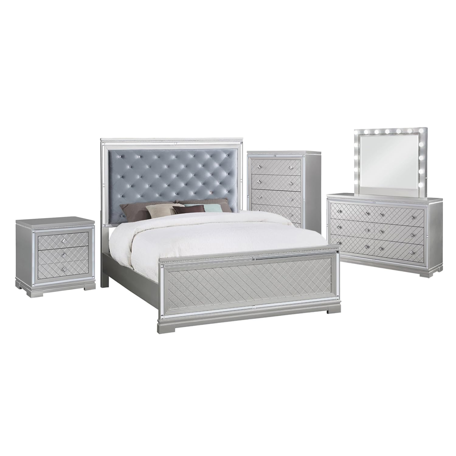 Coaster Eleanor Queen Bed 5-Piece Set - Thumbnail 2