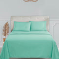 Clara Clark Bed Sheets, Premier 1800 Series 4 Piece Bed Sheet Set, Deep Pocket, Wrinkle, Fade, Stain Resistant, Luxury Soft Bedding Sheets & Pillowcases, Twin-Xl, Mint Green