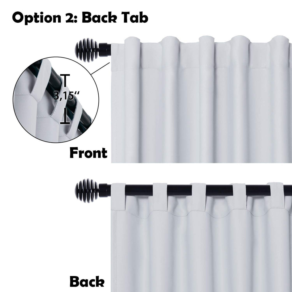 Dwcn Patio Sliding Door Curtains - Extra Wide Curtains For Door, Privacy Room Divider Blackout Thermal Curtain Panel With Back T