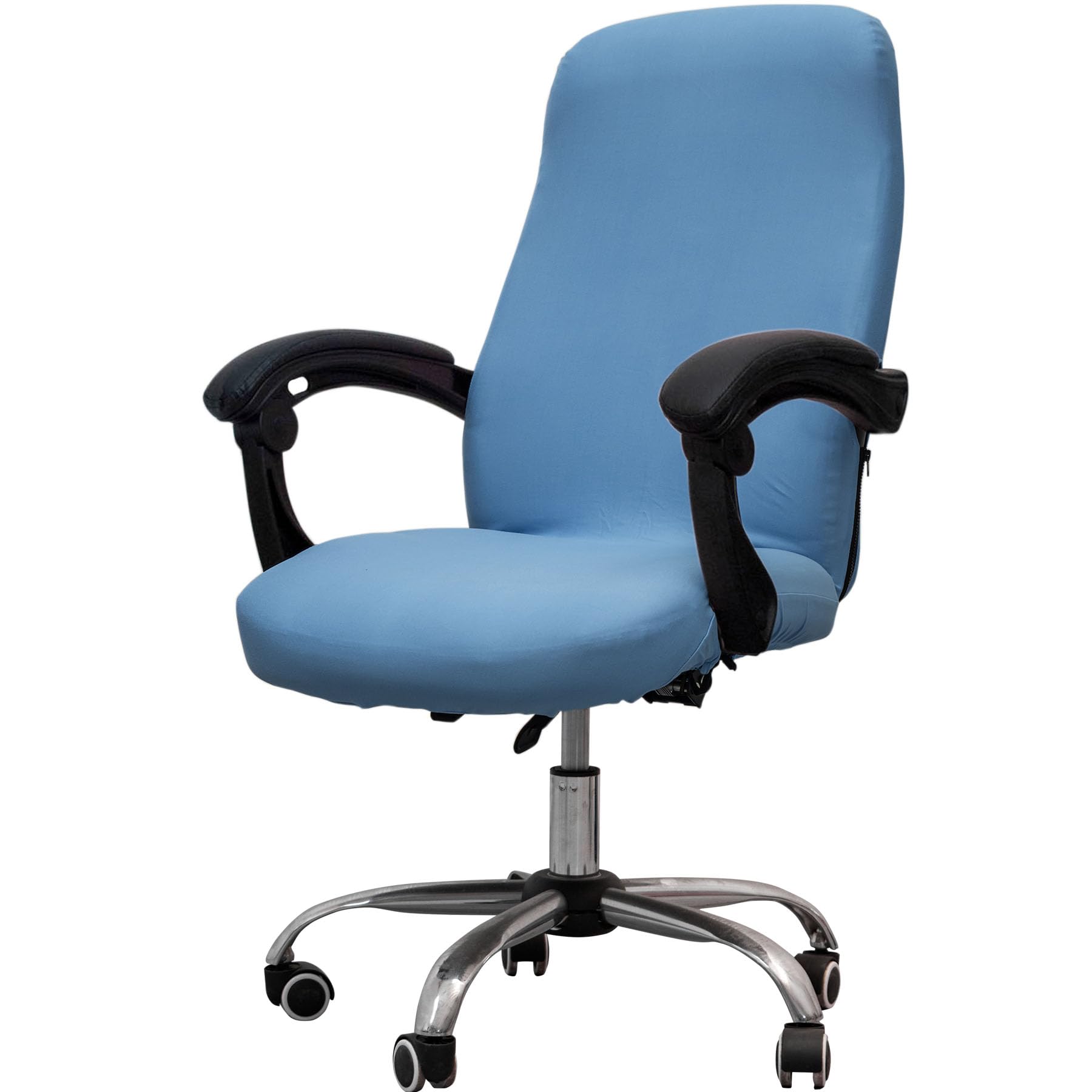Melaluxe Office Chair Cover - Universal Stretch Desk Chair Cover, Computer Chair Slipcovers (Size: L) - Sky Blue