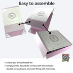 'My Nicu Memories'' Keepsake Box - Magnet Closure Box For Storing Nicu Memorabilia (White, Large)