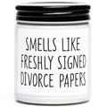 Divorce Candle Gifts for Women, New Beginnings Gifts for Women, Break Up Gifts for Her, Friends, Sister, BFF, Coworkers, Happily