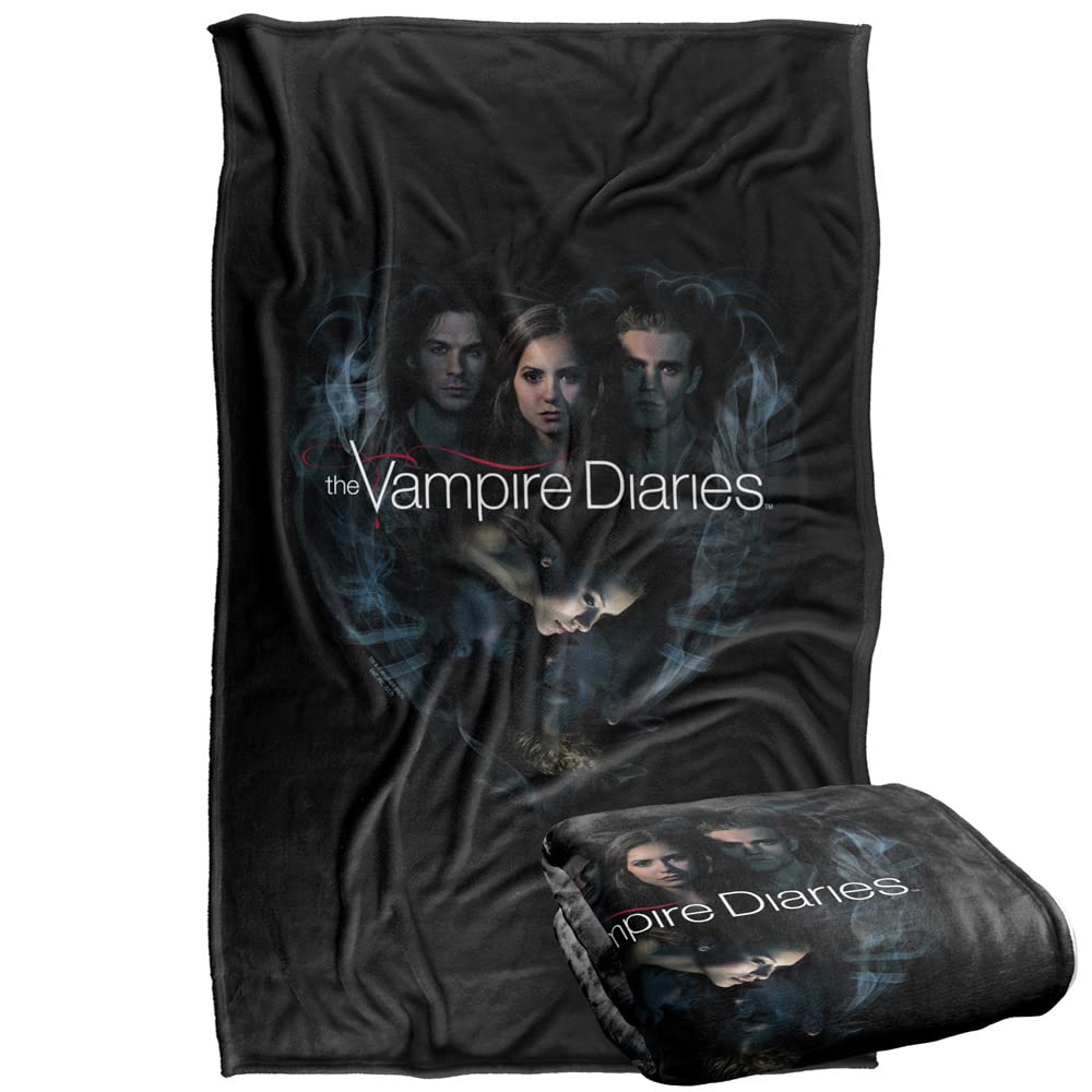 Vampire Diaries Hearts Desire Silky Touch Super Soft Throw Blanket 36' X 58',Hearts Desire