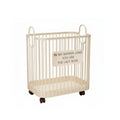 PEXORVA Wheeled Laundry Basket Easy to Move Rolling Laundry Hamper Large Capacity Wheeled Clothes Basket for Bedroom White M|Hom