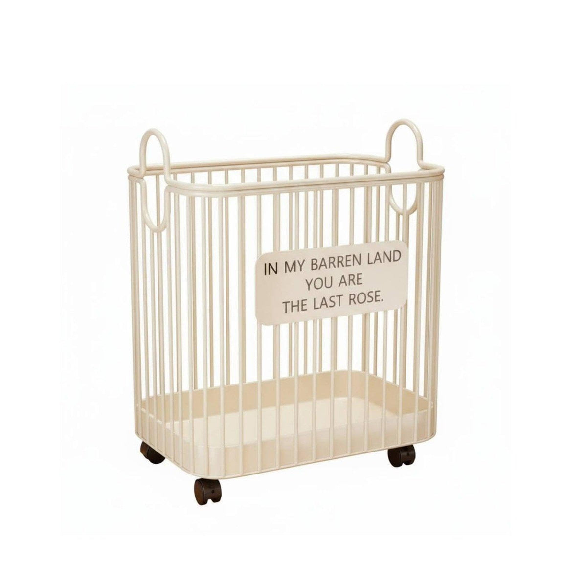 PEXORVA Wheeled Laundry Basket Easy to Move Rolling Laundry Hamper Large Capacity Wheeled Clothes Basket for Bedroom White M|Hom