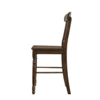 Acme Dylan Wooden Counter Height Chairs in Walnut Set of 2