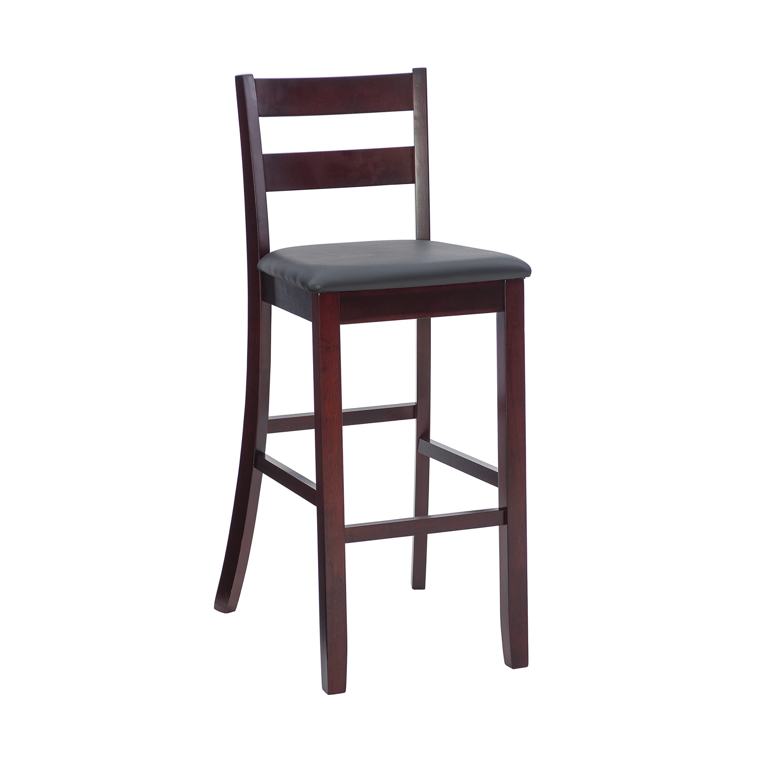 Linon Merlot Soho Armless Barstool Triena Stool, Bar Height