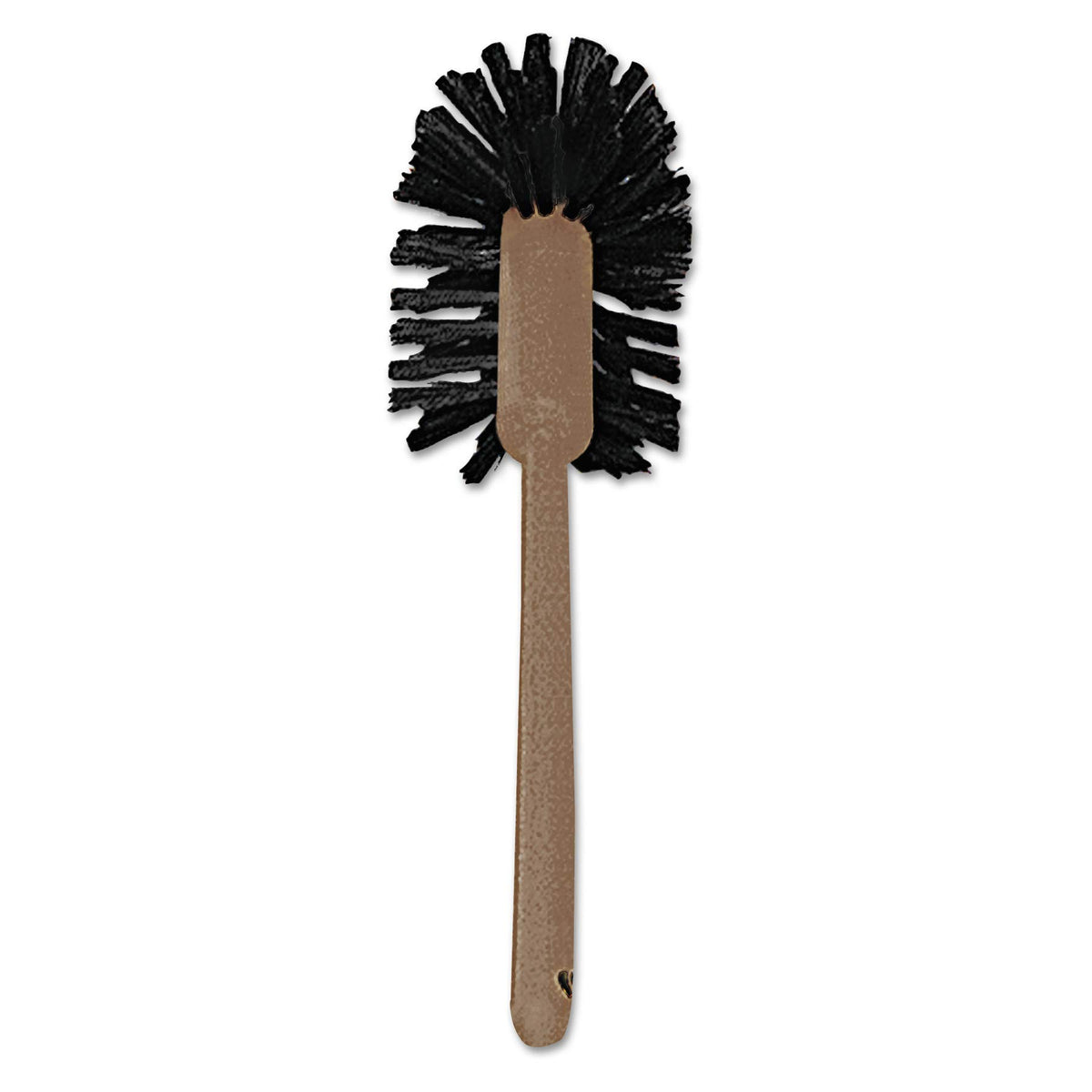 Rubbermaid Commercial 17 Inch Toilet Bowl Brush, Plastic Handle, Polypropylene Fill, Brown (FG632000BRN),Brown, Yellow, Twin