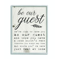 Stupell Industries Be Our Guest Poem Cursive Grey Framed Wall Art, 11 x 14, Design by Artist Daphne Polselli