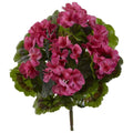 Geranium Artificial Bush Uv Resistant (Indoor/Outdoor) (Set Of 4)
