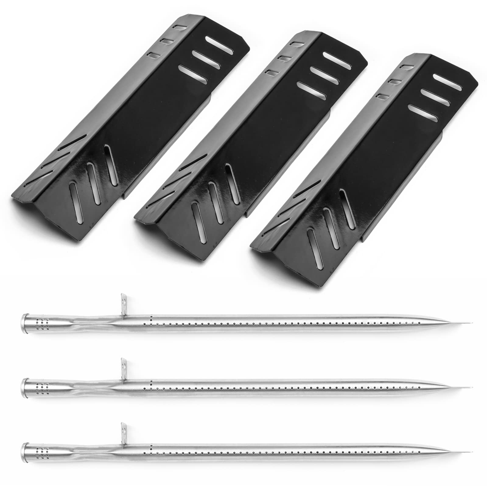 Uniflasy Grill Replacement Parts For Pit Boss Memphis Ultimate 4-In-1 Combo Grill, Stainless Steel Burner, Porcelain Steel Heat