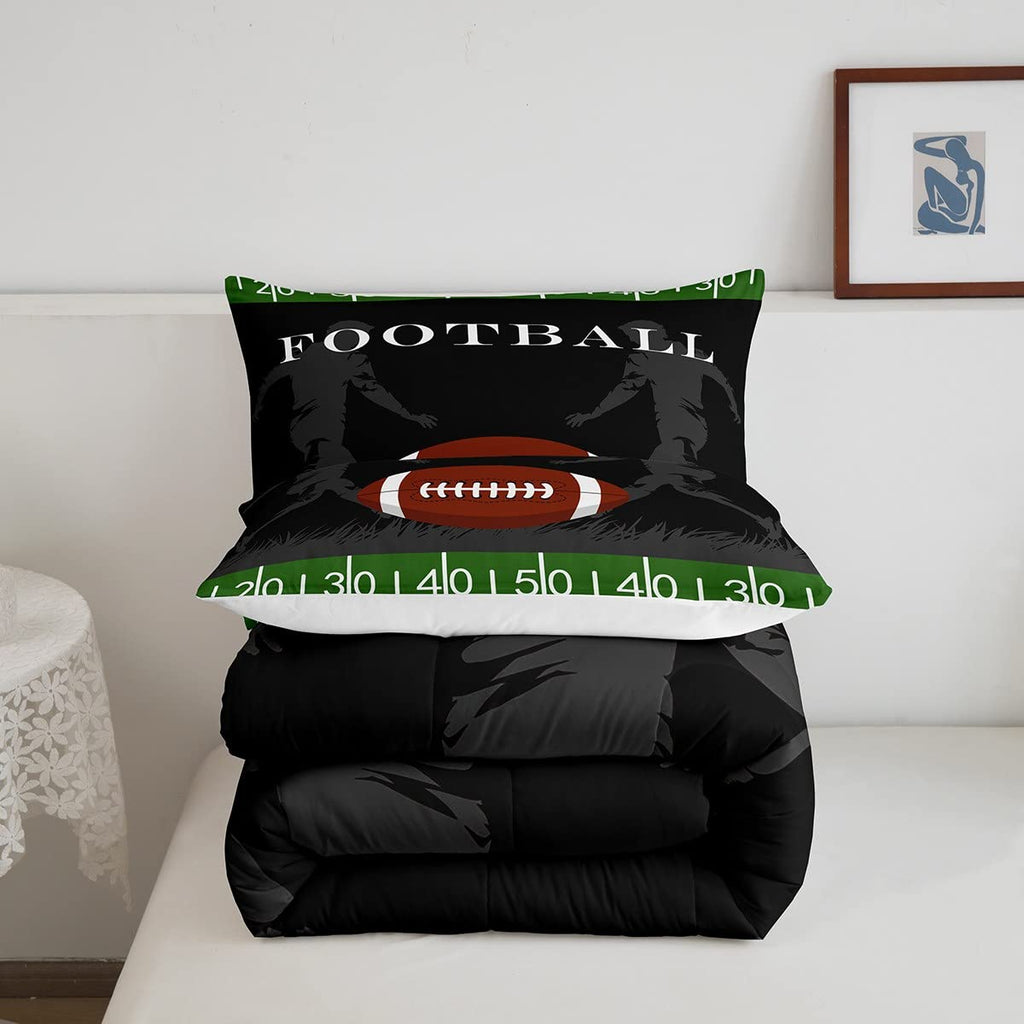 Football Bedding Set Rugby Sports Comforter Soccer Ball Game Comforter Set For Kids Adults American Football Player Duvet Set Ul
