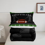 Football Bedding Set Rugby Sports Comforter Soccer Ball Game Comforter Set For Kids Adults American Football Player Duvet Set Ul