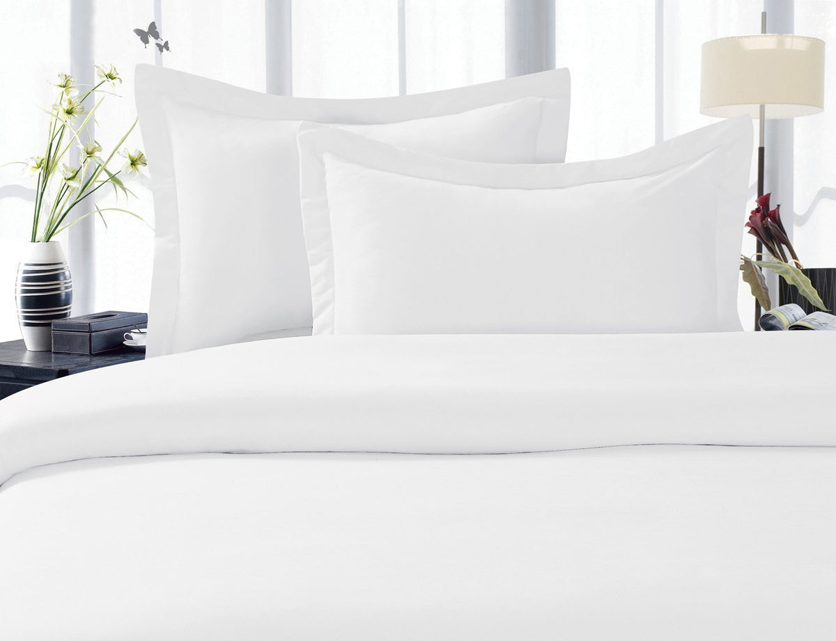 Elegant Comfort 1500 Premier Hotel Quality Super Soft Wrinkle Free 4 Pc Sheet Set, Deep Pocket, Queen White