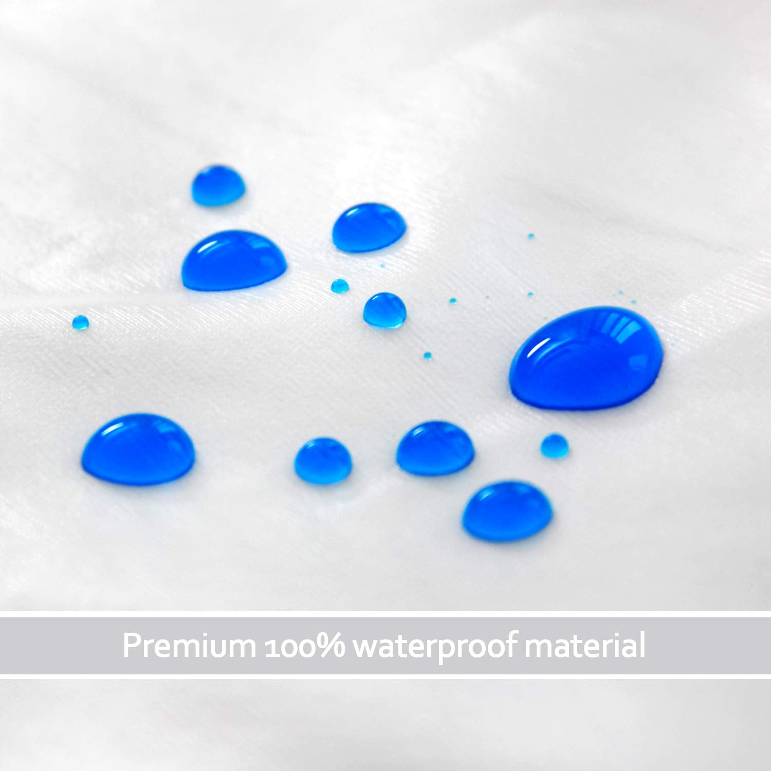 King Pillow Protector Waterproof With Zipper 4 Pack, 20X36 Inch King Size Pillow Protector, Pillow Covers Encasement Pillow Case White