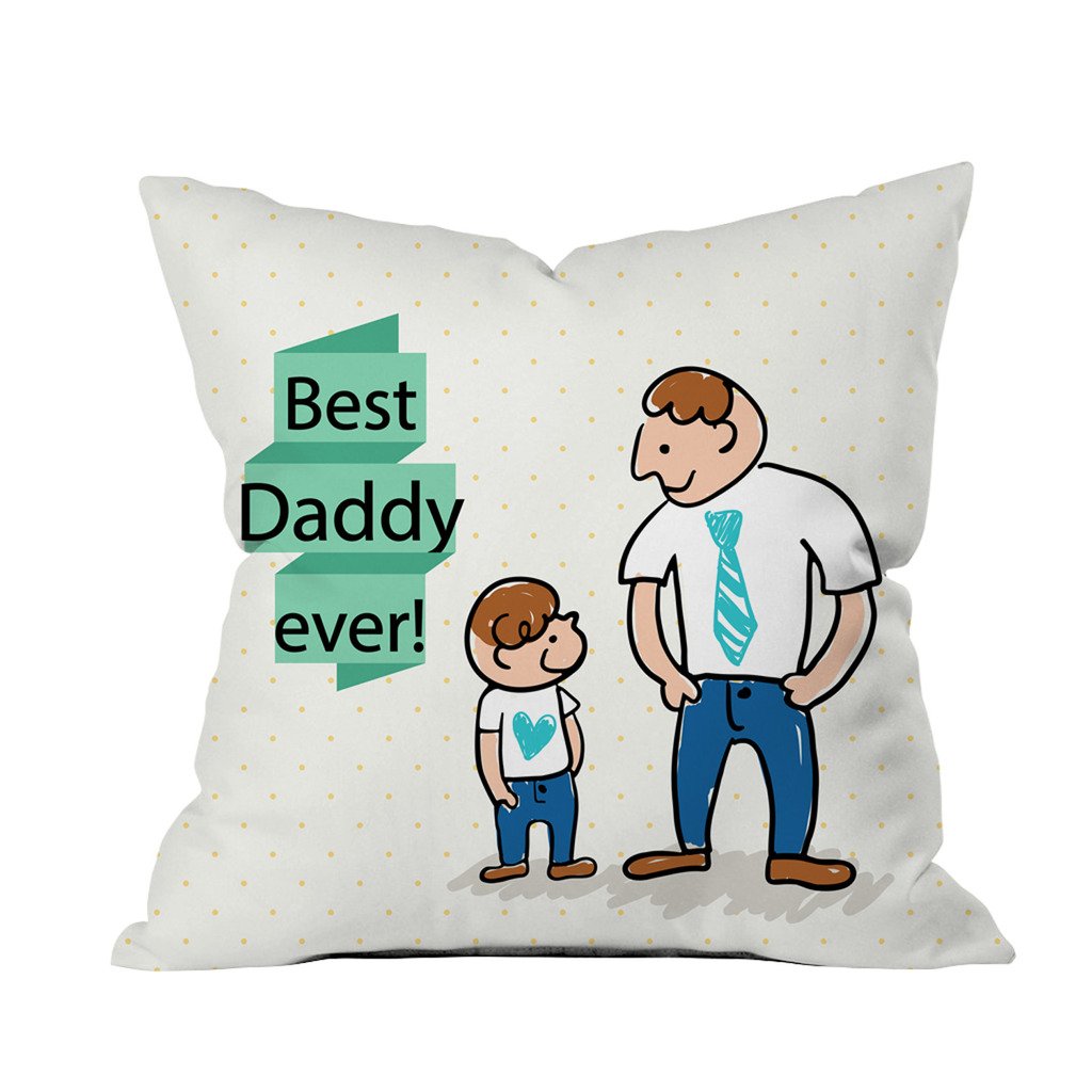 The Purple Tree FatherS Day Cushion Cover (1 Piece) 16X16 Inch, Gift For Father