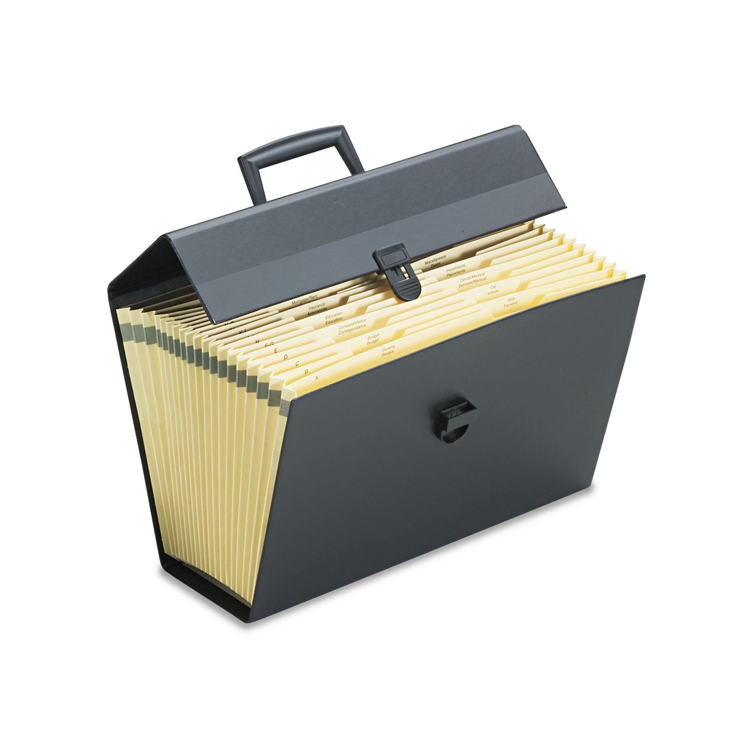 Pendaflex Portafile Expanding Organizer, 15 1/8'X 10 5/8', Black (01156)