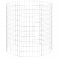vidaXL Durable Galvanized Steel Garden Composter - Weather, Proof, Mesh Design, Easy Assembly, 39.4x39.4 Size Ideal for Green Wa