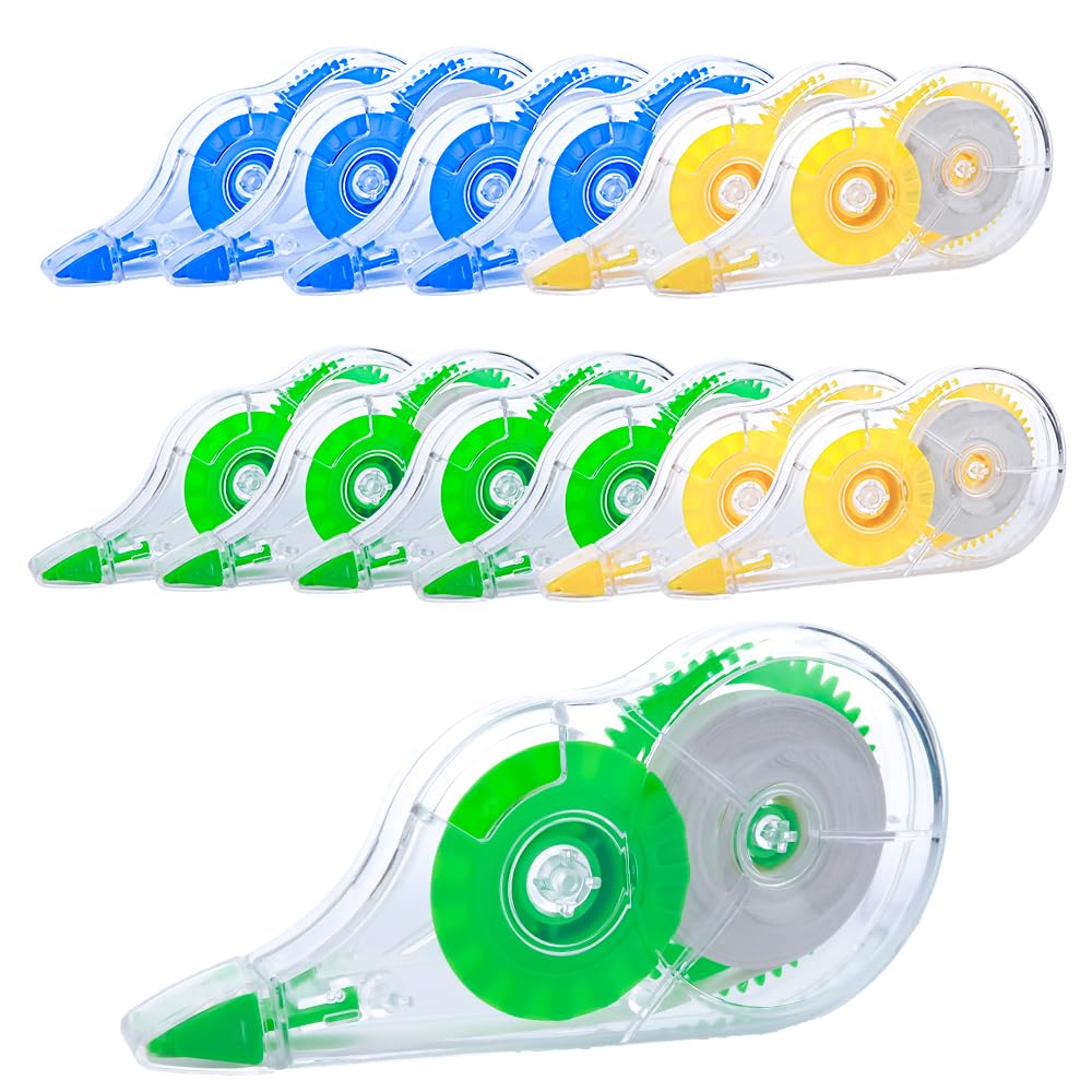 Jovanssen White Out, 12 Pack White Out Tape- 39.37 Feet White Out Correction Tape, Correction Tape For School And Office, Whiteo