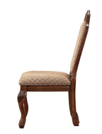 Acme Furniture Chateau De Ville Side Chair (Set-2) in Fabric & Cherry