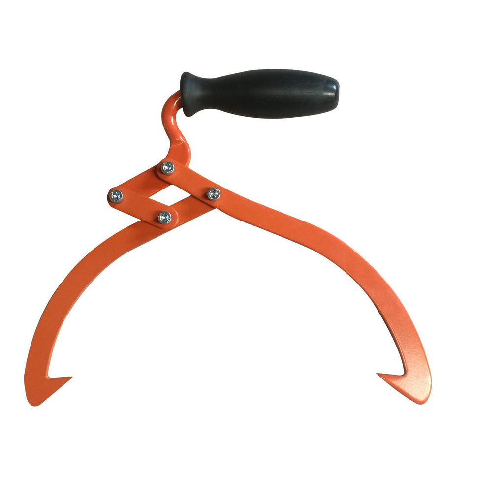 Aruza Log Tongs Logging Skidding Tongs Non-Slip Grip- Log Lifting,Handling,Dragging and Carrying Tool,16 inch