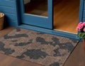 3 X 5 Chocolate And Charcoal Abstract Washable Indoor Outdoor Area Rug