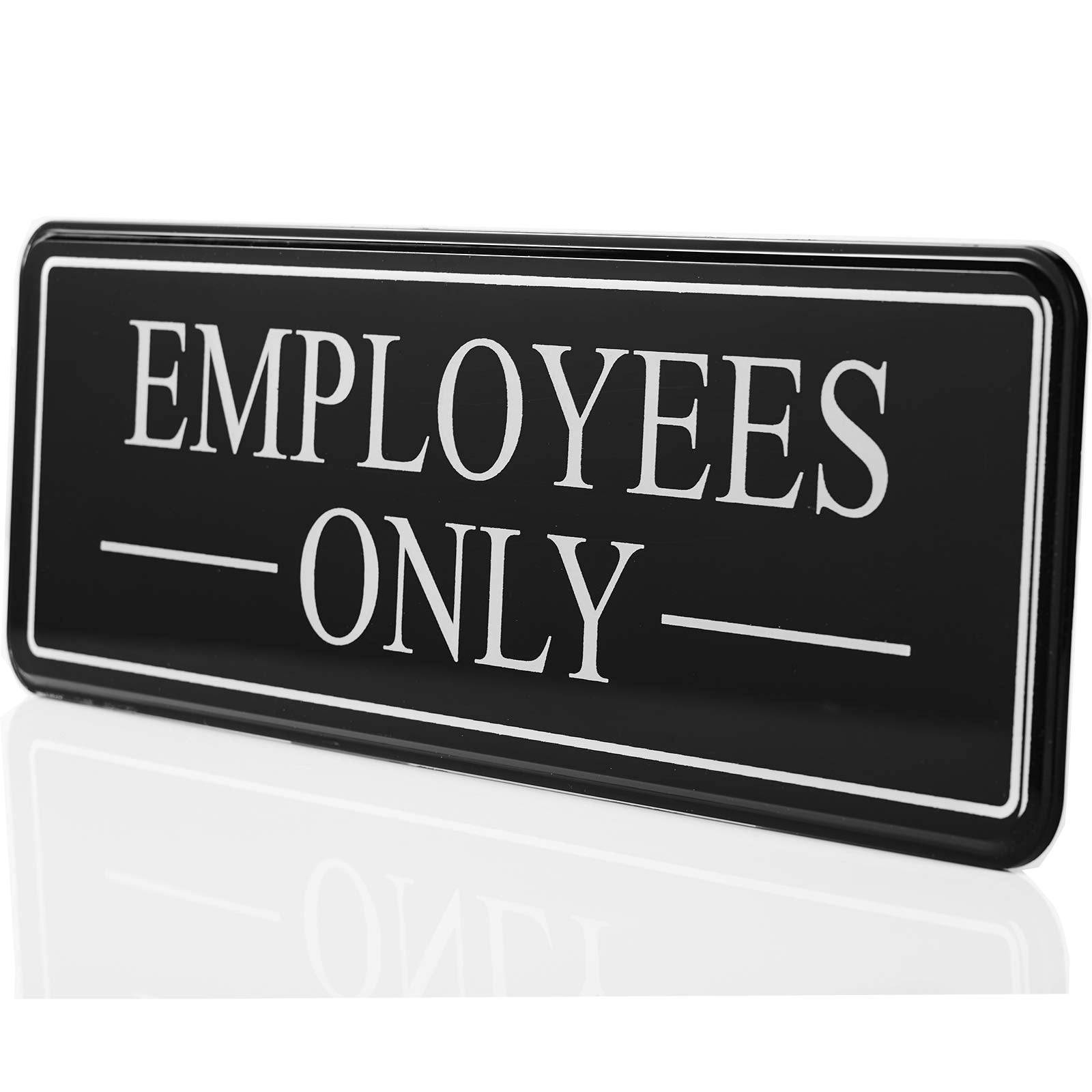 Bebarley Employees Only Sign For Office Door Wall Home And Business,Premium Durable And Bright Acrylic Design 9'X3' Sign With