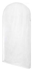 Whitmor Zippered Protective Gown Bag, Clear, 24-in. x 3-in. x 48-in.
